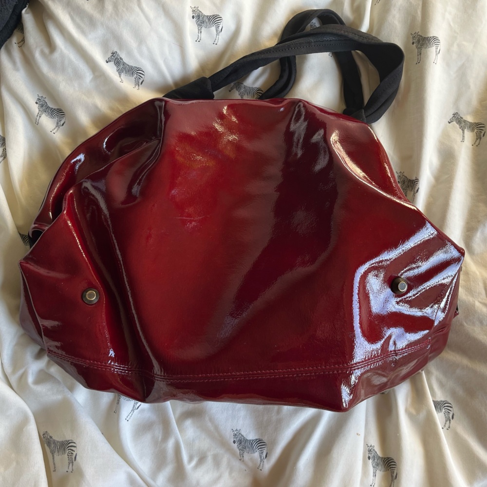 Lanvin patent leather bowler tote shoulder bag - Picture 5 of 7